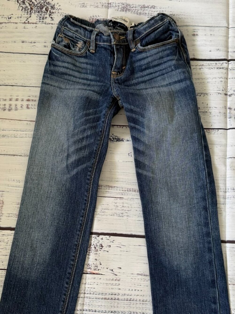 Abercrombie Kids Girl Jeans size 8 w/adjustable straps